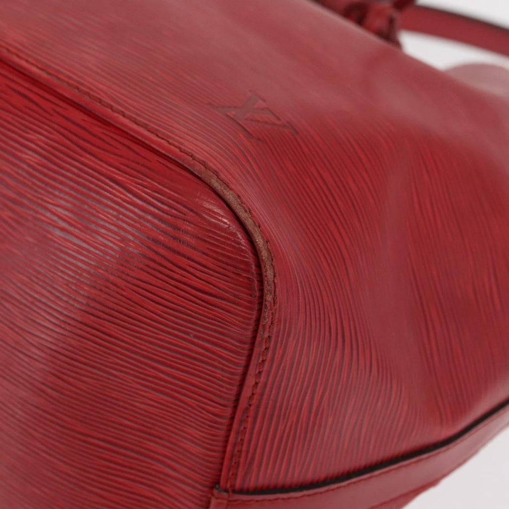 Louis Vuitton Petit Noe Handbag Epi Leather Red Leather Shoulder Bag