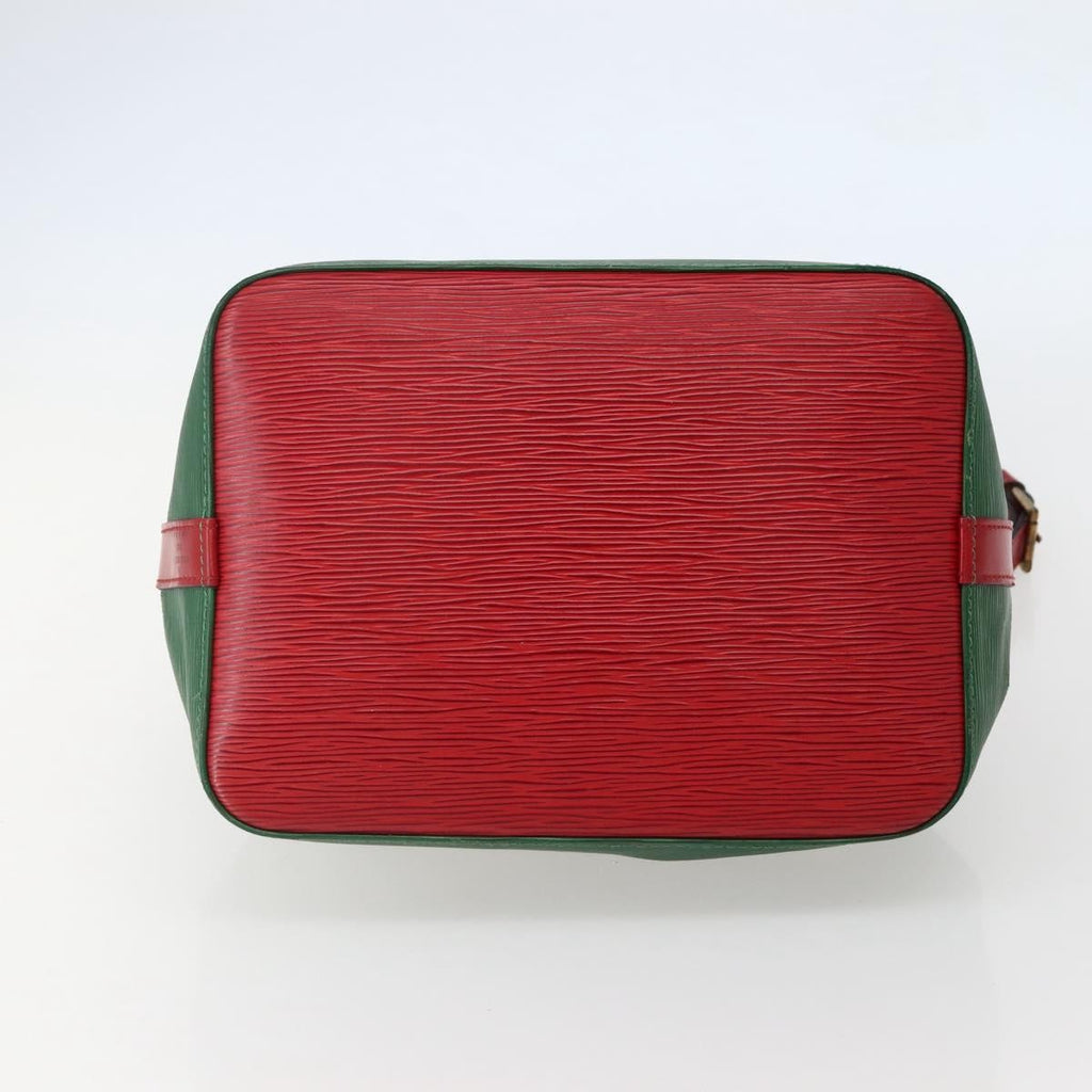 Louis Vuitton Bicolor Petit Noe Handbag Epi Leather Green Leather Shoulder Bag