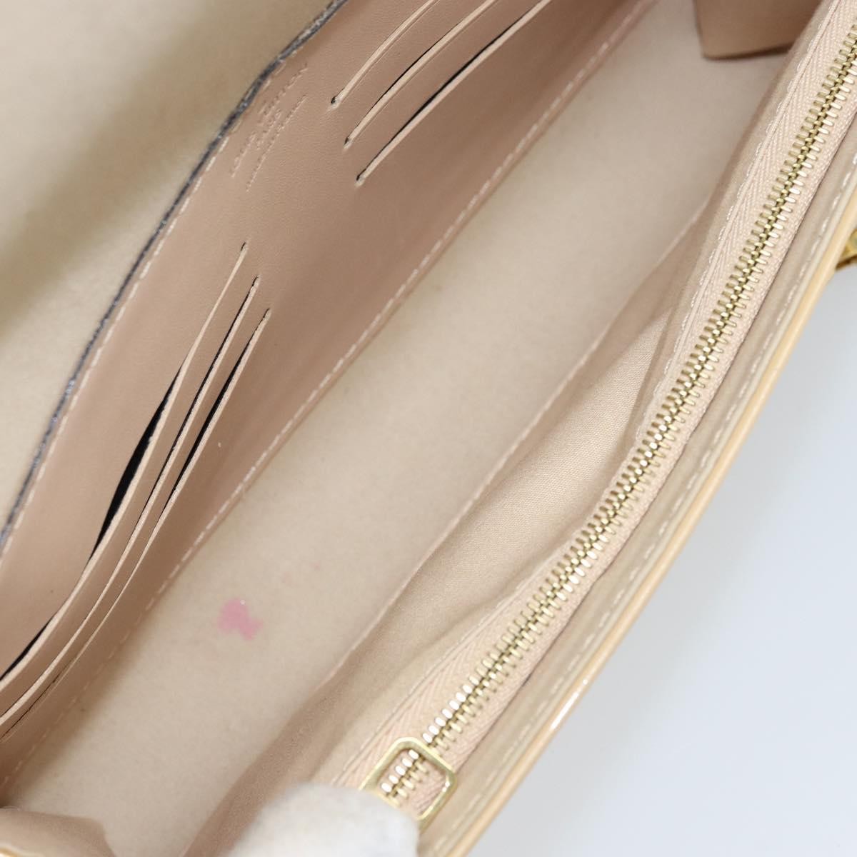 Louis Vuitton Ana Bag Monogram Vernis Yellow Patent_Leather Clutche & Pouche Bag