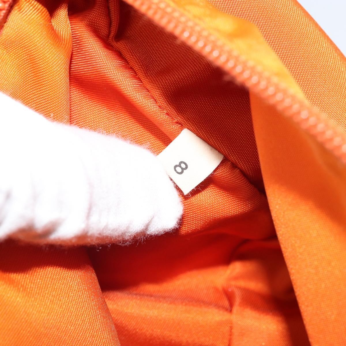 Prada Pochette Shoulder Bag Tessuto Orange Nylon Clutche & Pouche Bag
