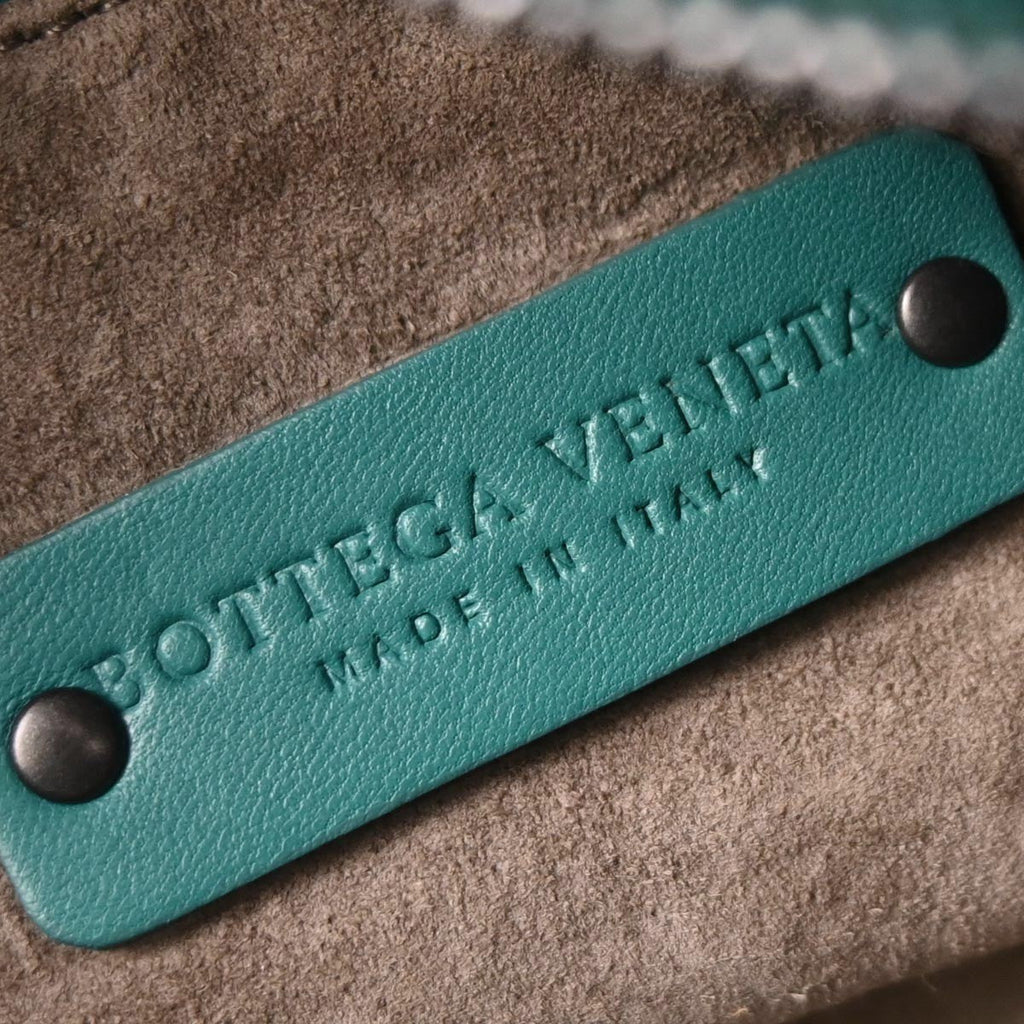 Bottega Veneta Zip Cube Messenger Intrecciato Nappa Green Leather Shoulder Bag Bag