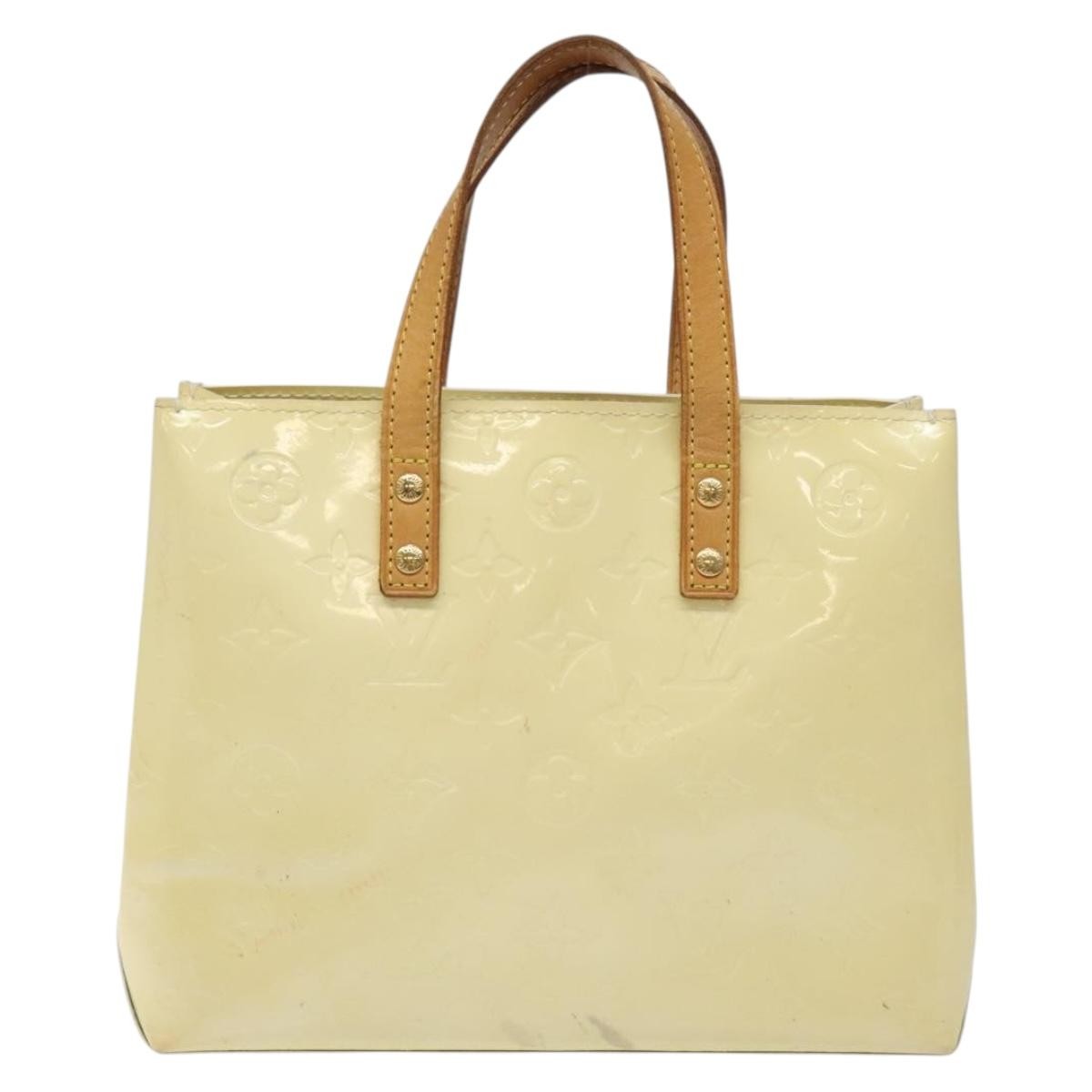 Louis Vuitton Reade Handbag Monogram Vernis Beige Patent_Leather Bag