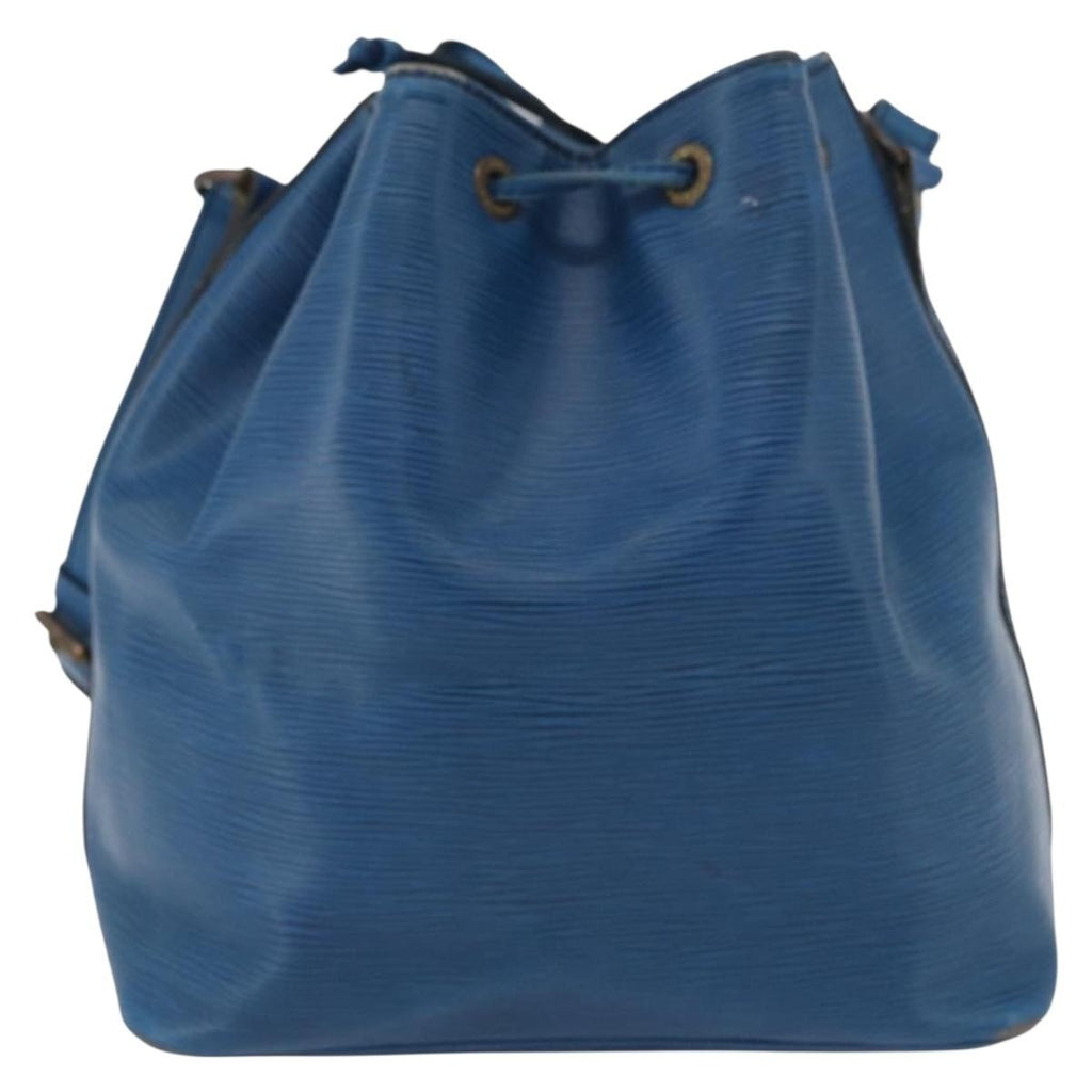 Louis Vuitton Petit Noe Nm Handbag Epi Leather Blue Leather Shoulder Bag