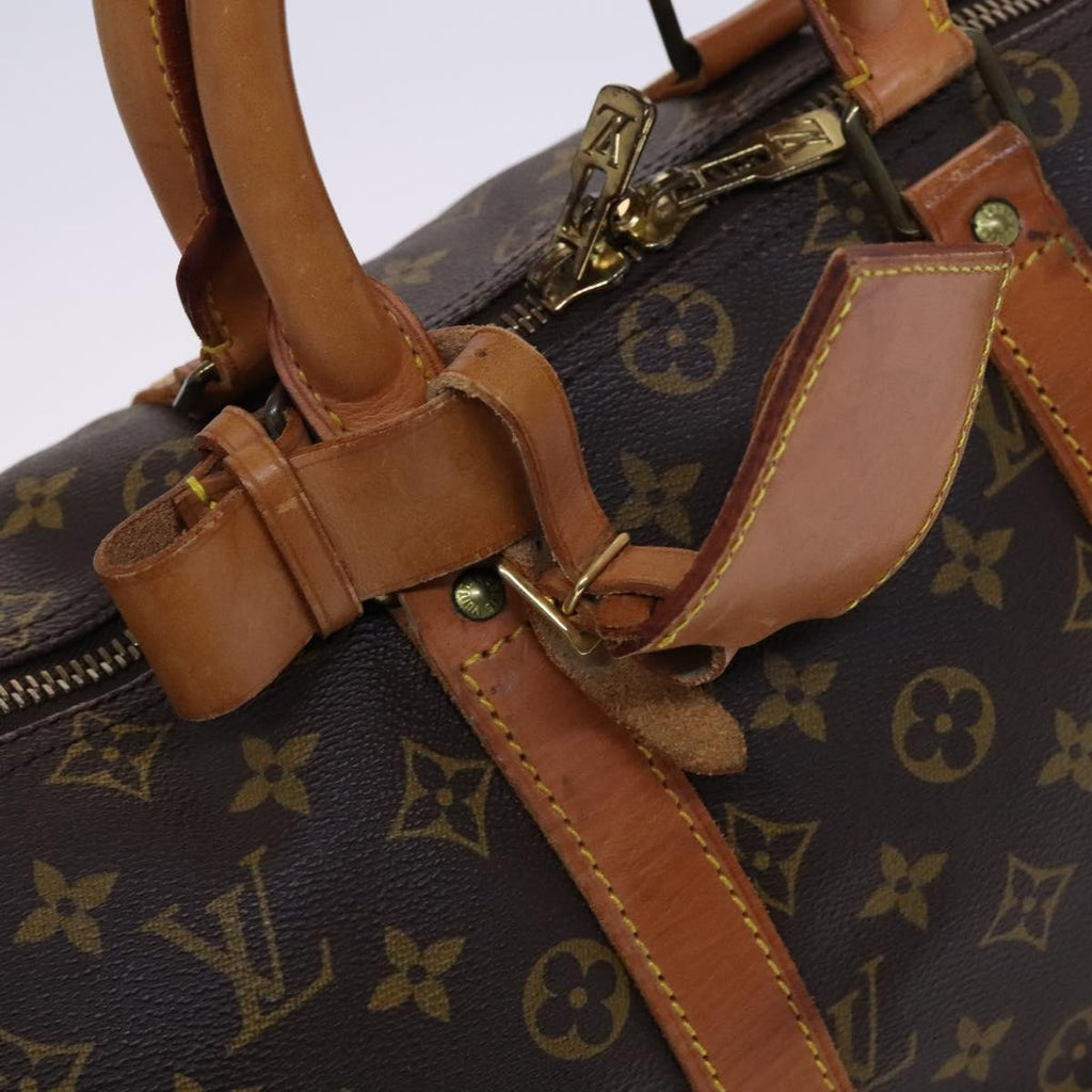 Louis Vuitton Keepall Bag Monogram Canvas Brown Canvas Travel Bag