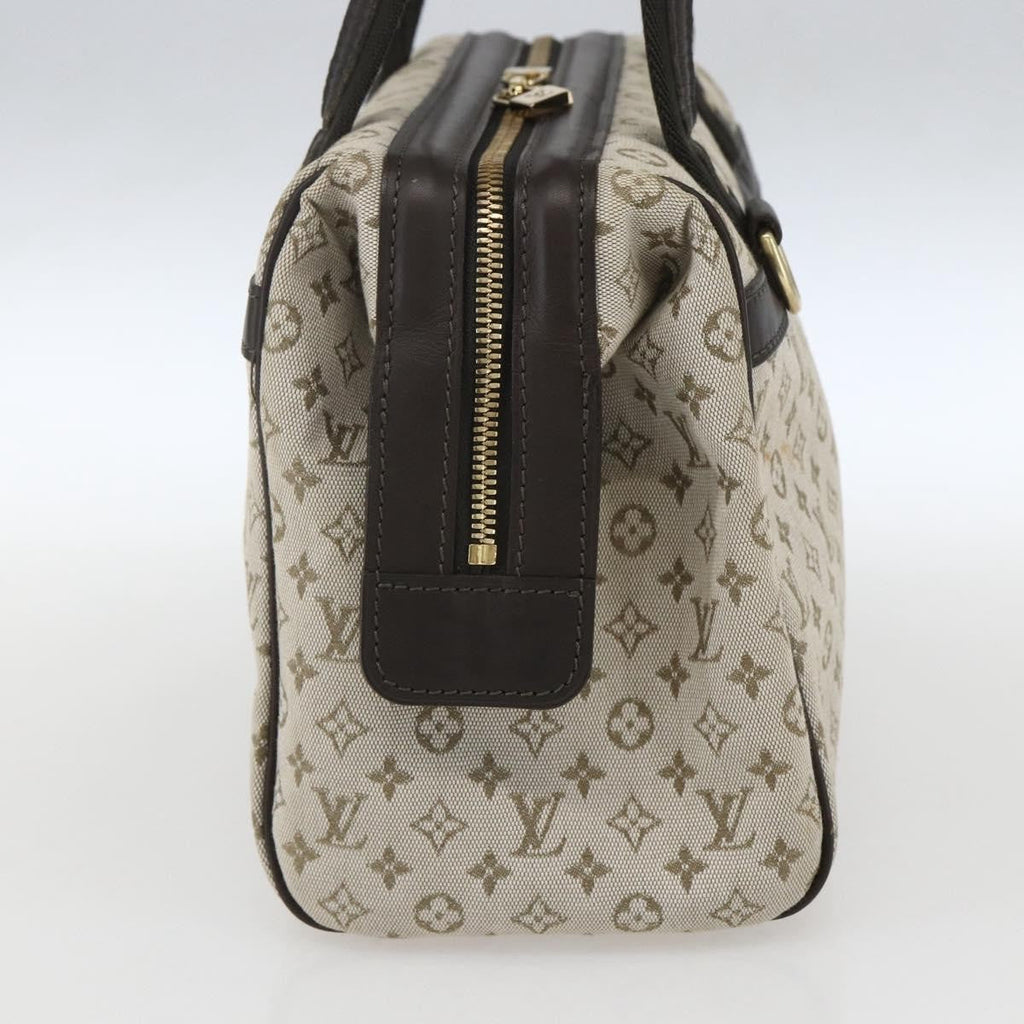 Louis Vuitton Josephine Handbag Mini Lin Khaki Canvas Handbag