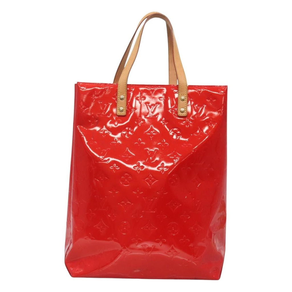Louis Vuitton Reade Handbag Monogram Vernis Red Patent_Leather Handbag
