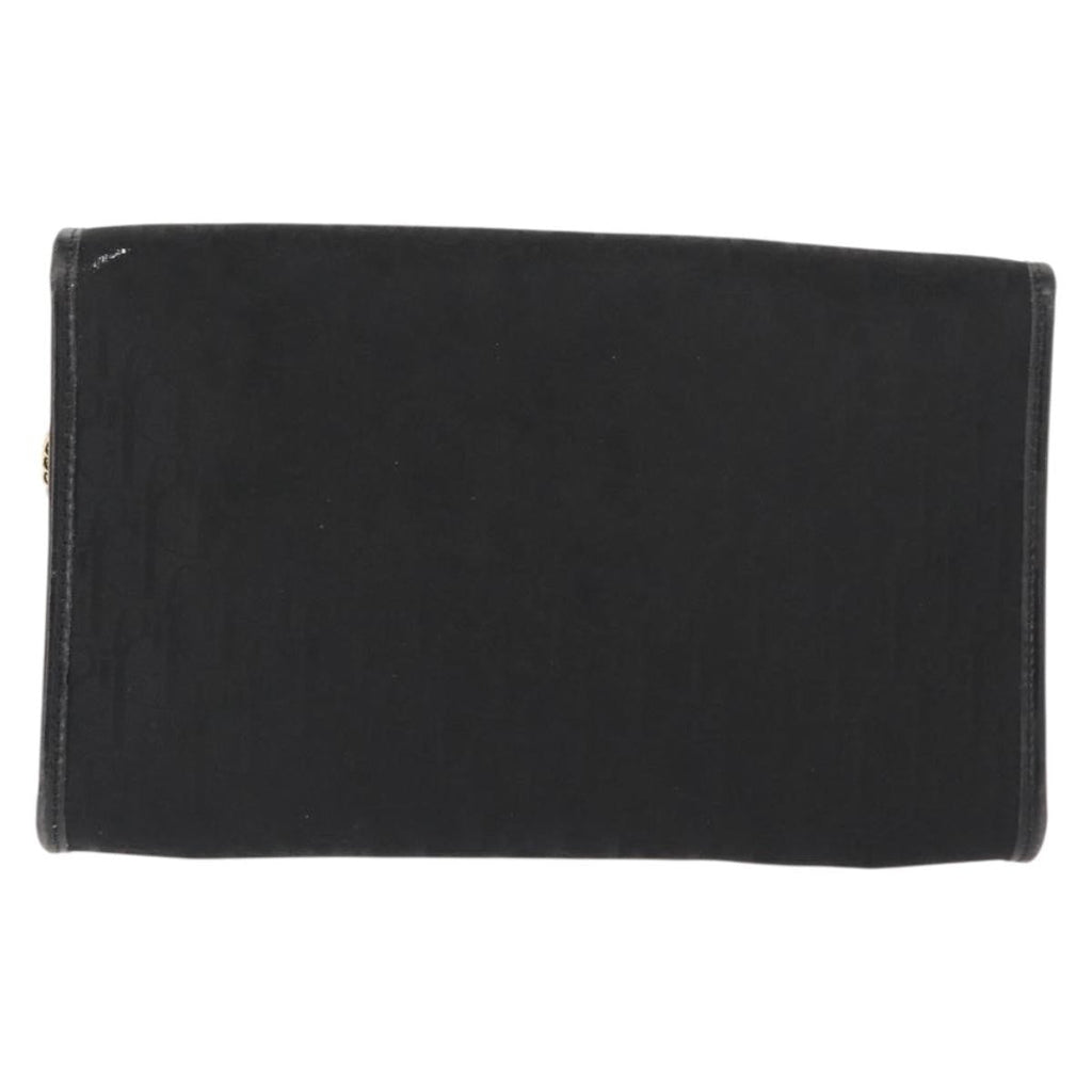 Christian Dior Trotter Shoulder Bag Canvas Black Canvas Shoulder Bag Bag (Pre-Owned)