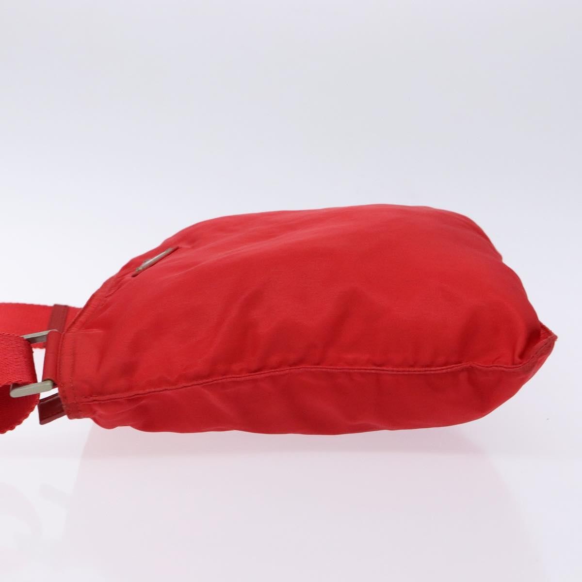 Prada Flat Messenger Bag Tessuto Red Nylon Bag