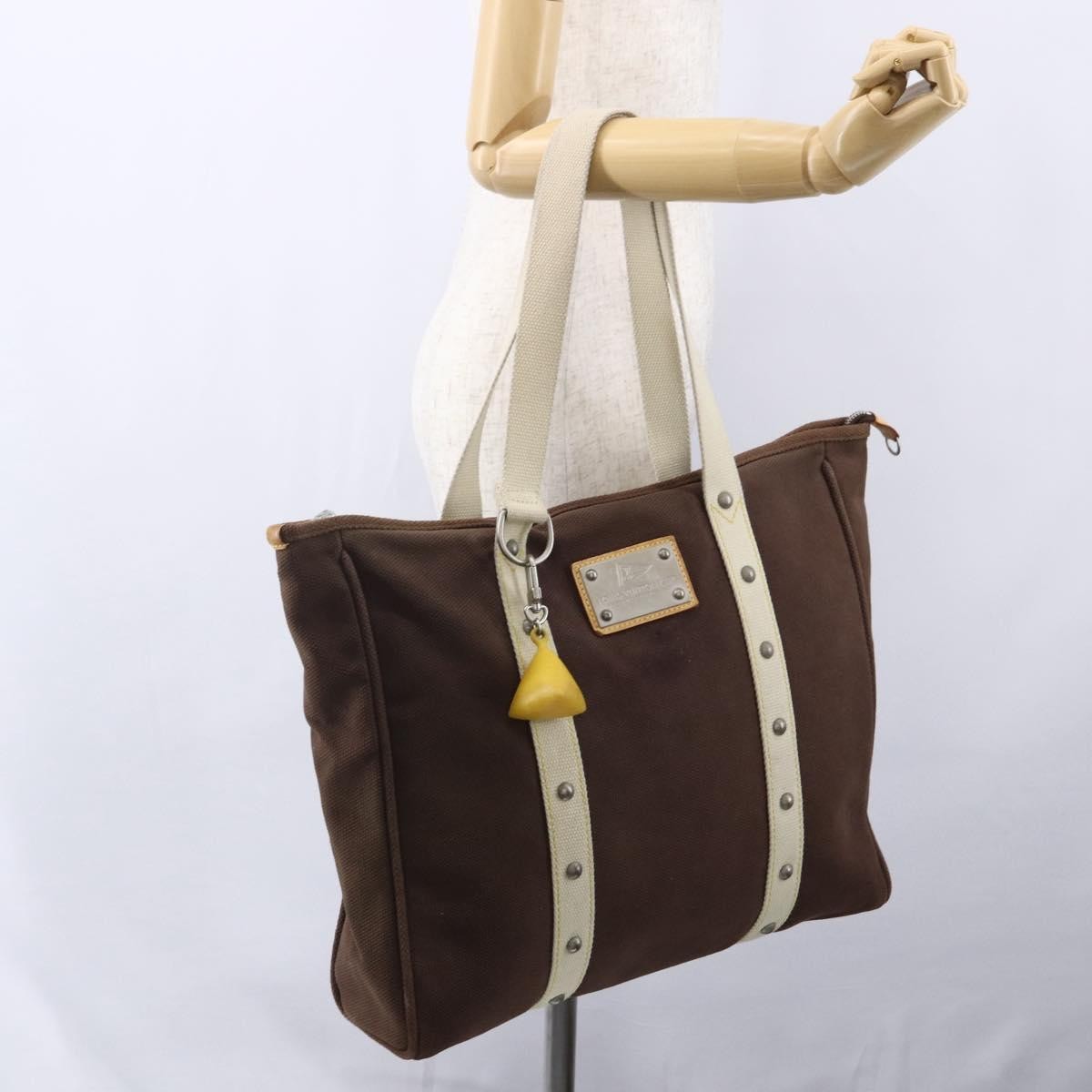 Louis Vuitton Antigua Tote Canvas Brown Canvas Tote Bag