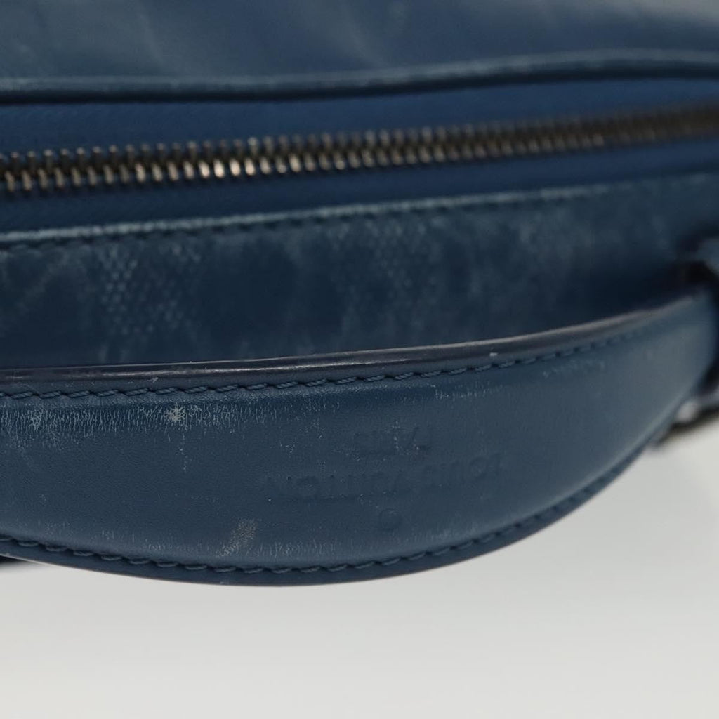 Louis Vuitton Ambler Bag Damier Infini Leather Blue Leather Shoulder Bag