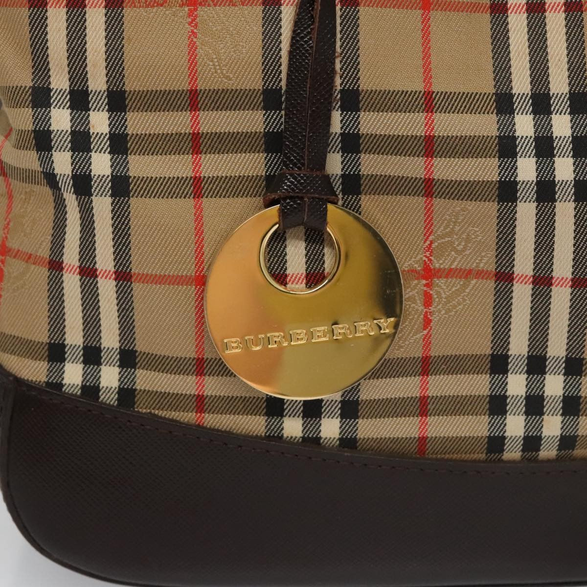 Burberry Nova Check Handbag Nova Check Canvas And Leather Beige Canvas Handbag