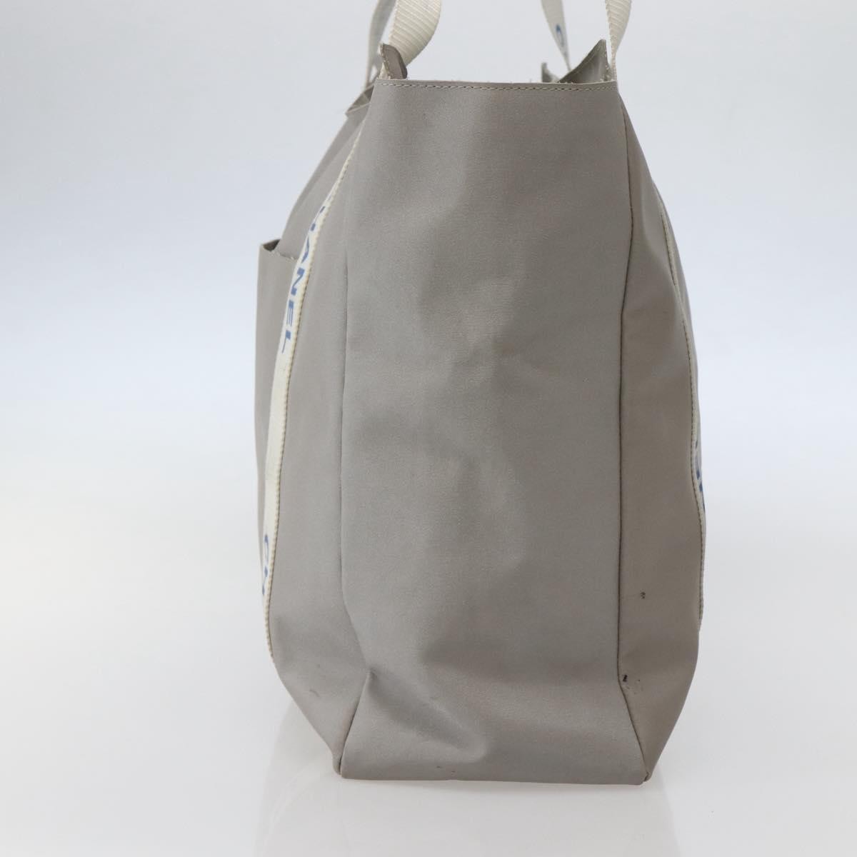 Chanel Sport Line Tote Bag Nylon Gray Nylon Tote Bag Bag