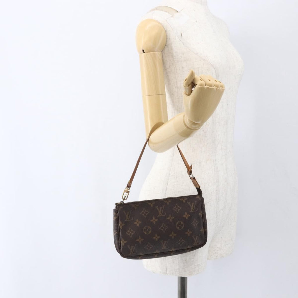 Louis Vuitton Pochette Accessoires Nm Monogram Canvas Brown Canvas Clutche & Pouche Bag