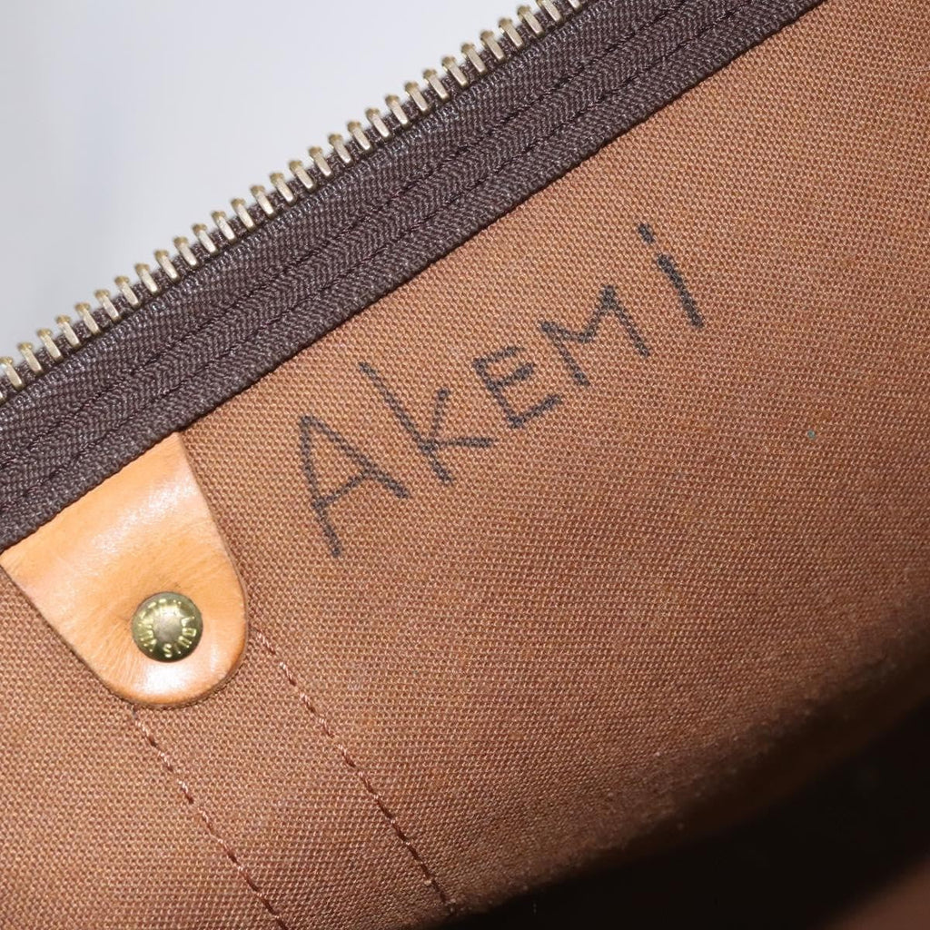 Louis Vuitton Keepall Bandouliere Bag Monogram Canvas Brown Canvas Travel Bag