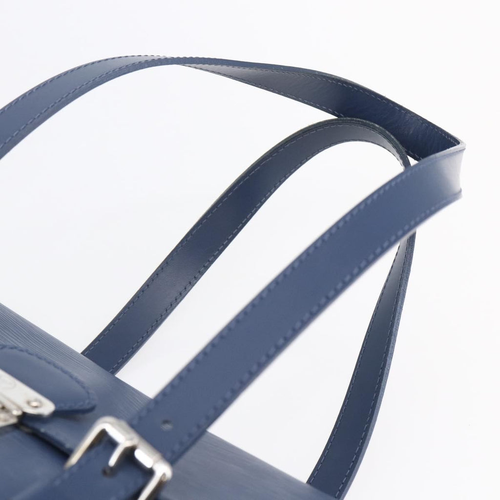 Louis Vuitton Segur Handbag Epi Leather Blue Leather Handbag