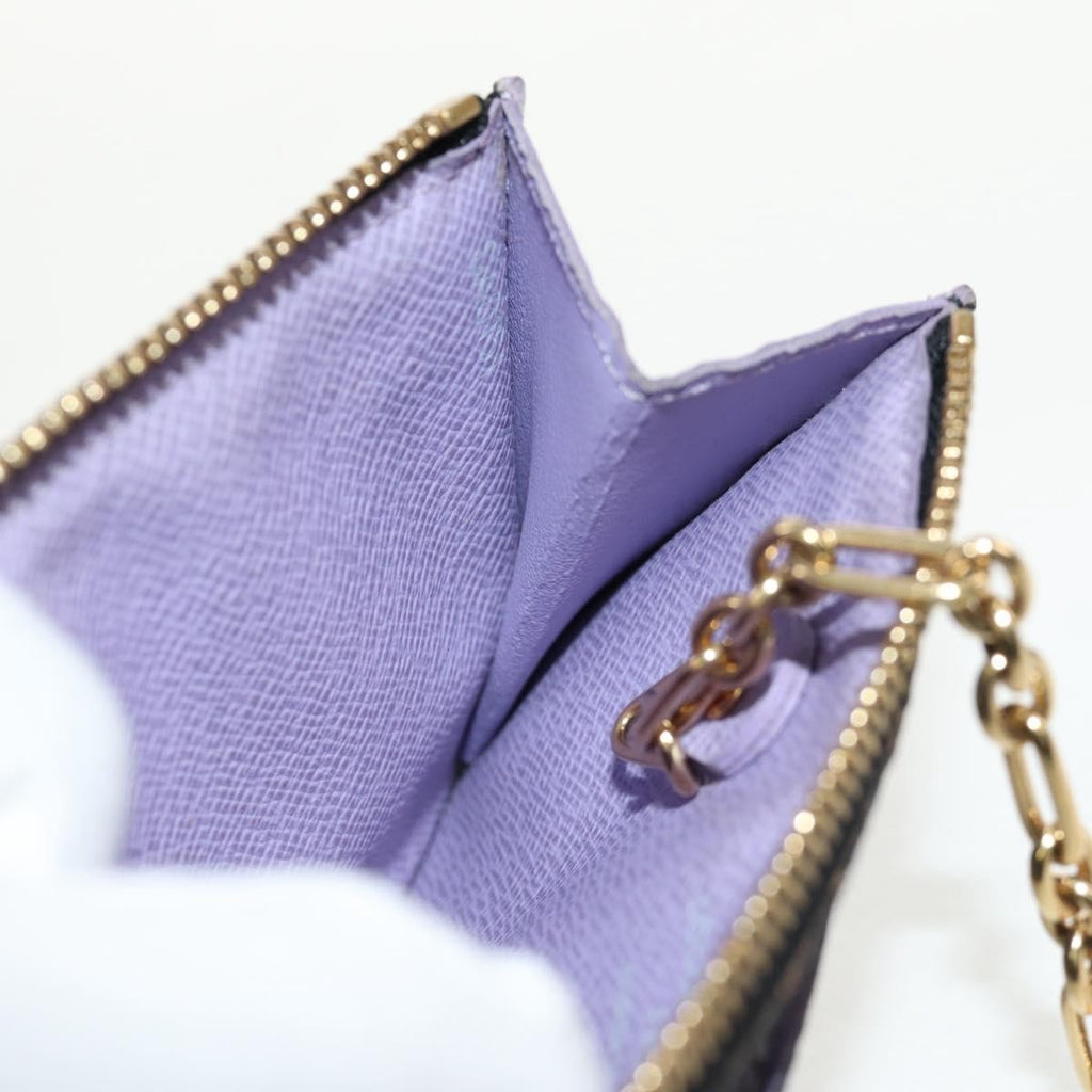 Louis Vuitton Pochette Clés Nm Monogram Multicolor Canvas Black Canvas Wallets Accessory
