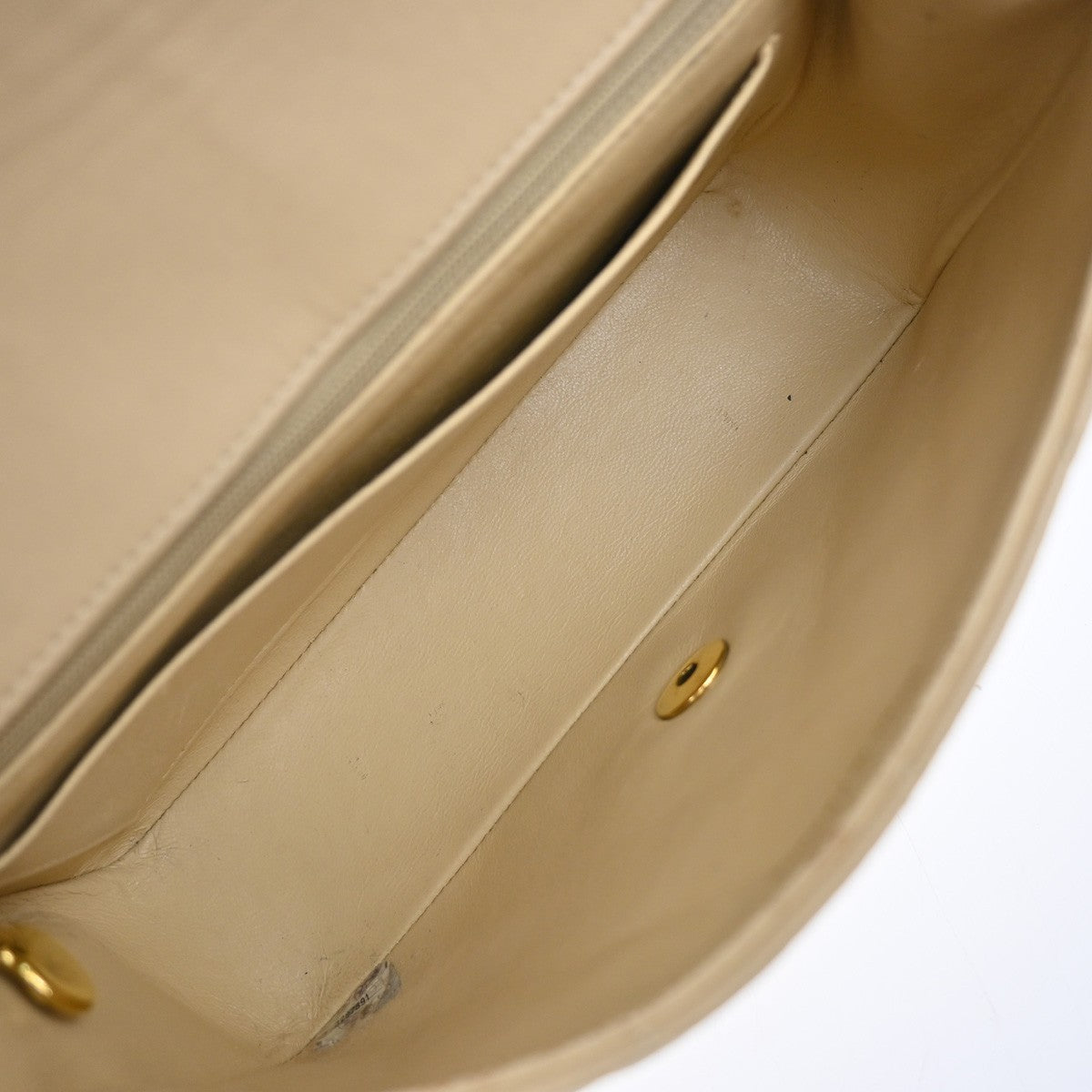 Chanel Diana Flap Bag Quilted Lambskin Beige Leather Shoulder Bag Bag