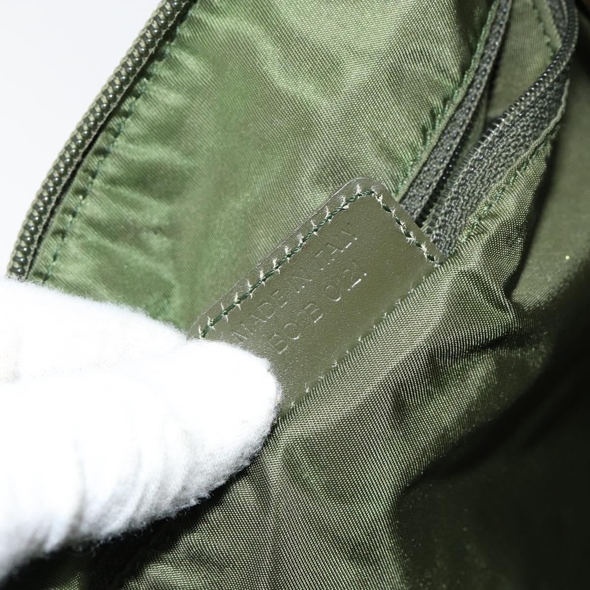 Christian Dior Vintage Trotter Shoulder Bag Canvas Green Canvas Shoulder Bag Bag (Pre-Owned)