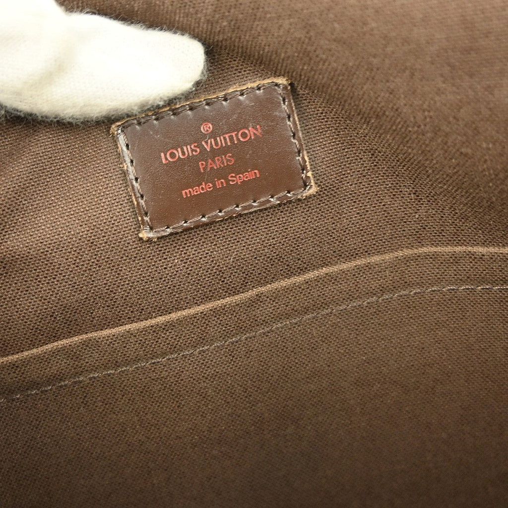 Louis Vuitton Brooklyn Handbag Damier Brown Canvas Shoulder Bag