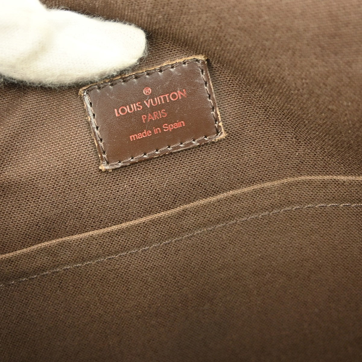 Louis Vuitton Brooklyn Handbag Damier Brown Canvas Shoulder Bag