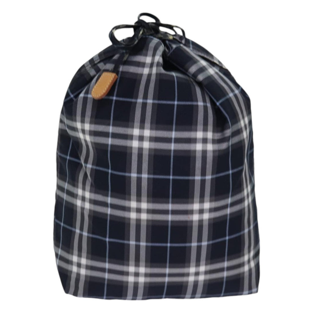 Burberry Nova Check Blue Label Nylon Black Nylon Clutche & Pouche Bag