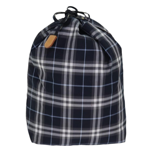 Burberry Nova Check Blue Label Nylon Black Nylon Clutche & Pouche Bag