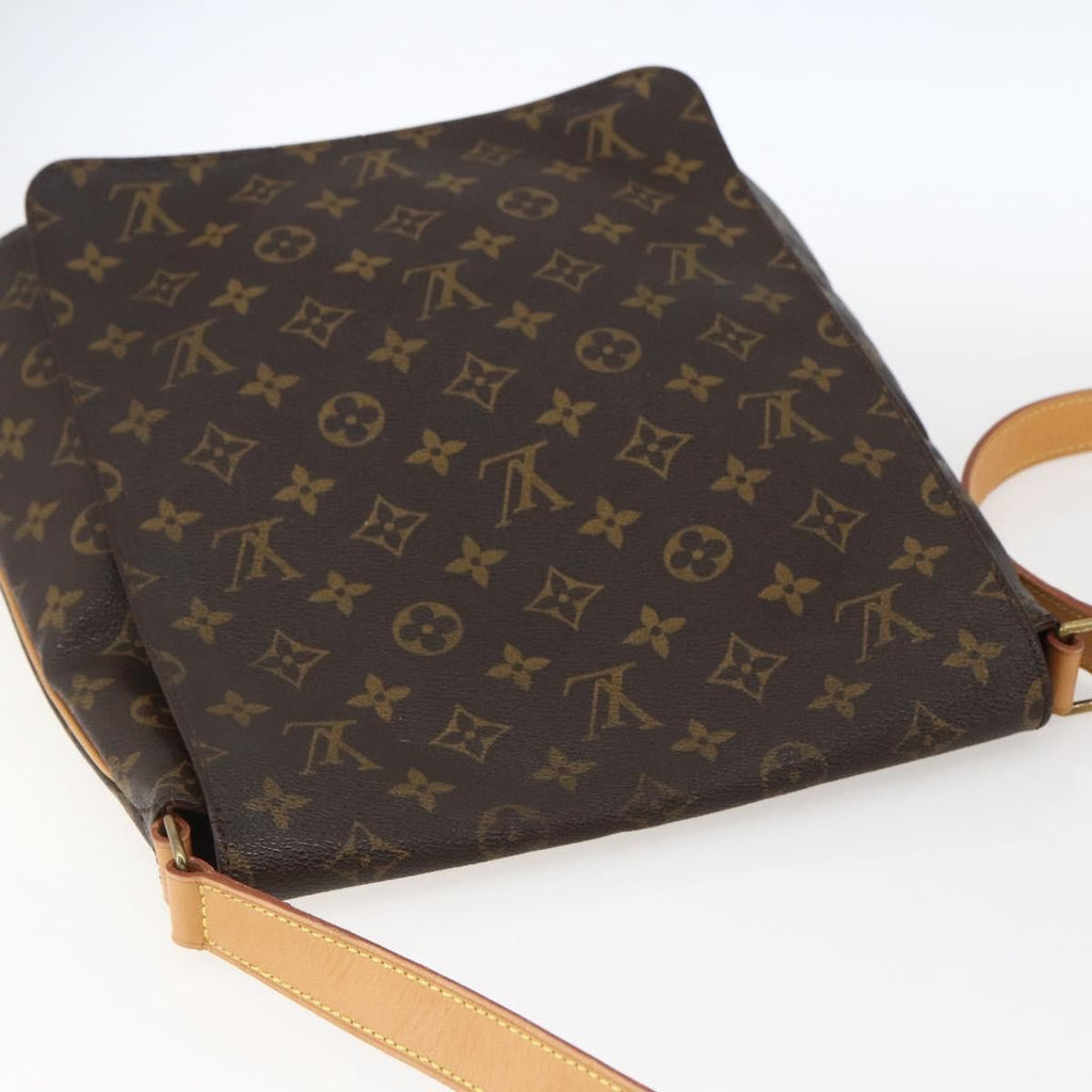 Louis Vuitton Musette Handbag Monogram Canvas Brown Canvas Shoulder Bag