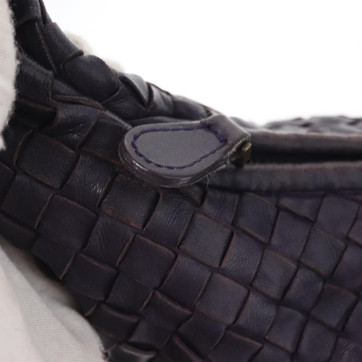 Bottega Veneta Veneta Hobo Pleated Intrecciato Nappa Purple Leather Shoulder Bag Bag