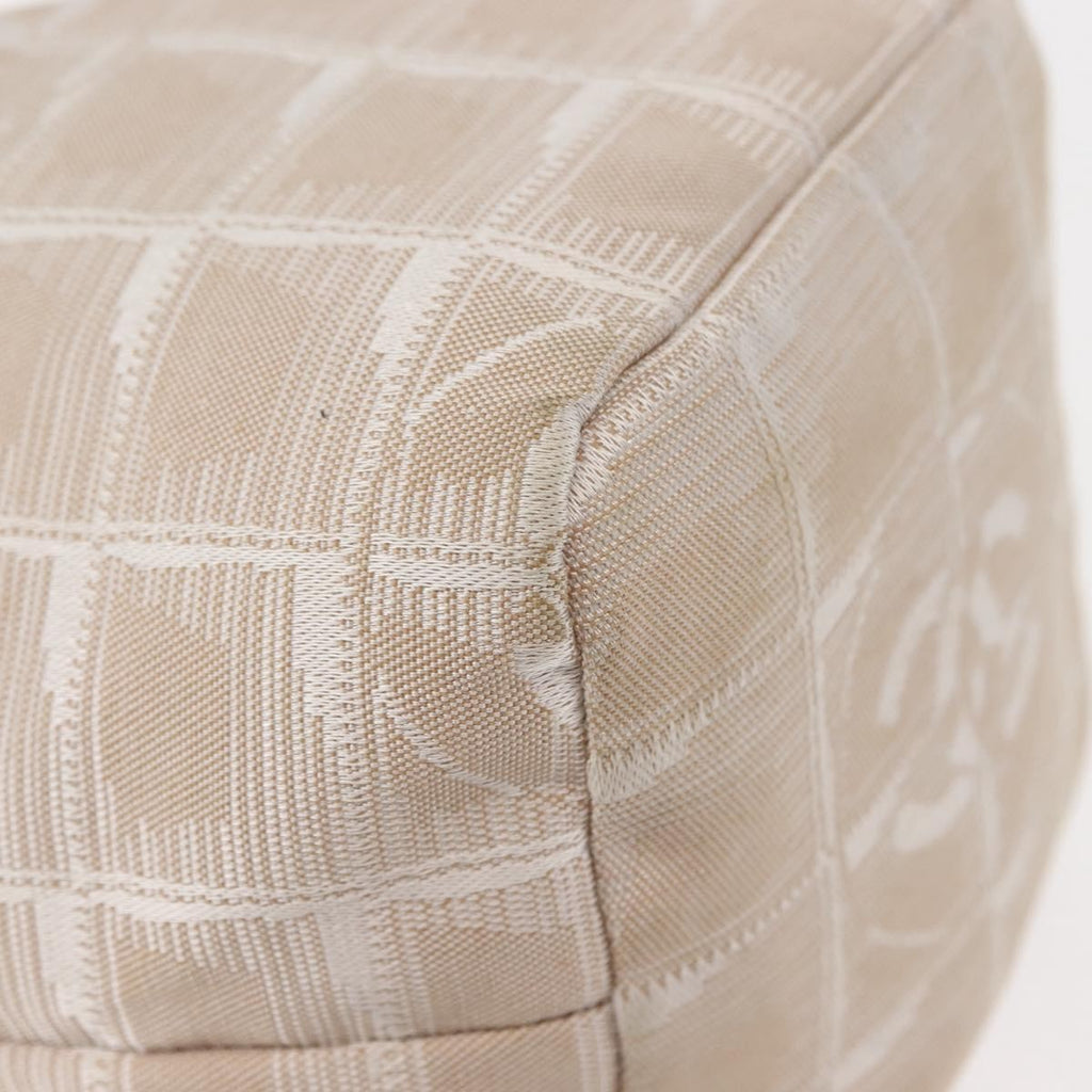 Chanel Travel Line Pouch Nylon Beige Nylon Clutche & Pouche Bag