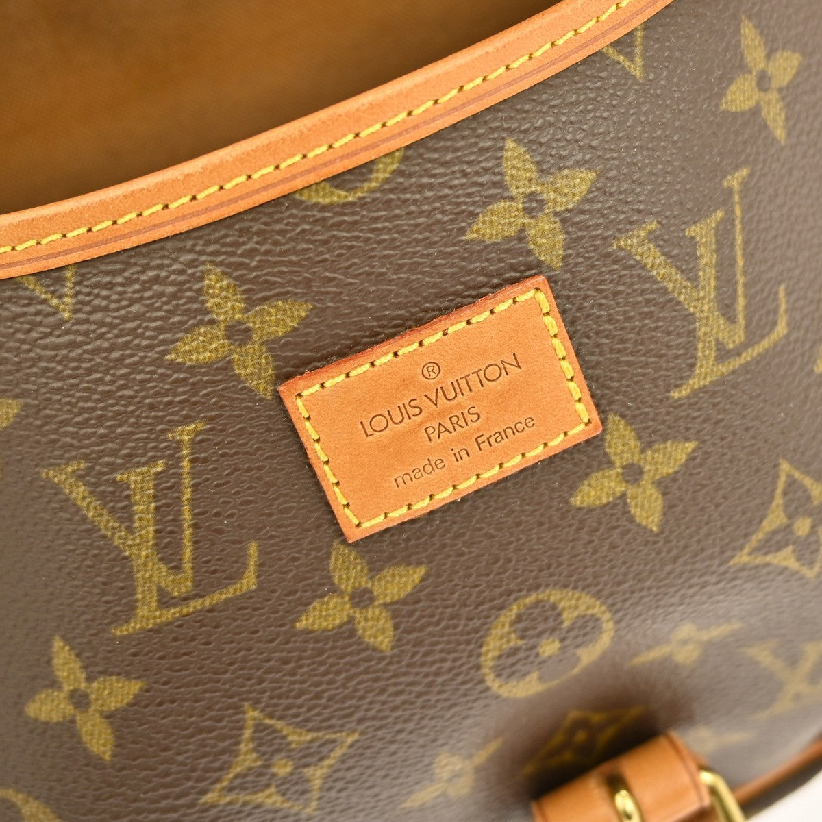 Louis Vuitton Saumur Handbag Monogram Canvas Brown Canvas Shoulder Bag
