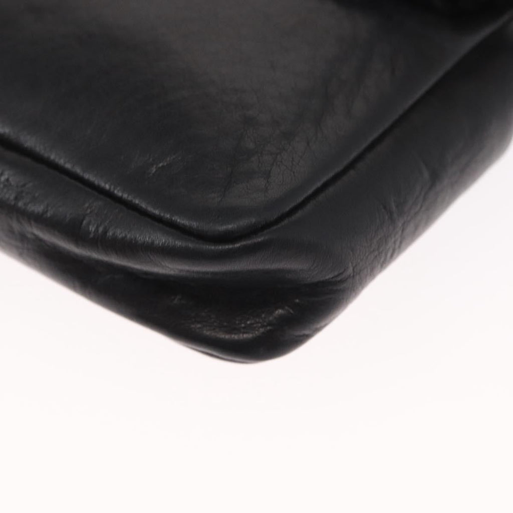 Chanel Chain Envelope Belt Bag Quilted Calfskin Black Leather Clutche & Pouche Bag