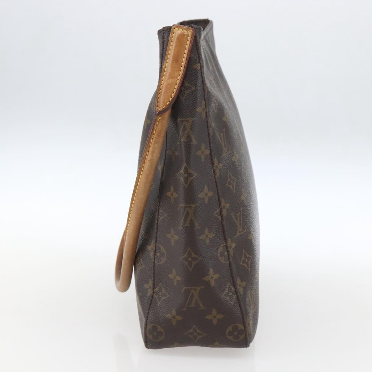 Louis Vuitton Monogram Looping Handbag Monogram Canvas Brown Canvas Shoulder Bag