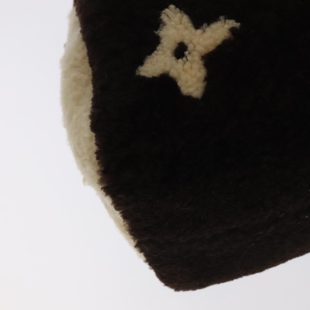Louis Vuitton Speedy Bandouliere Bag Monogram Giant Teddy Fleece Brown Fur Shoulder Bag