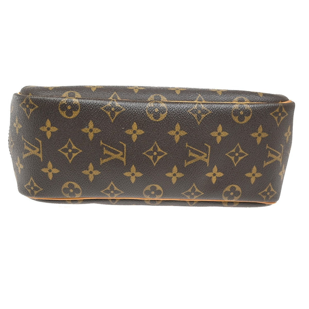 Louis Vuitton Trouville Handbag Monogram Canvas Brown Canvas Handbag