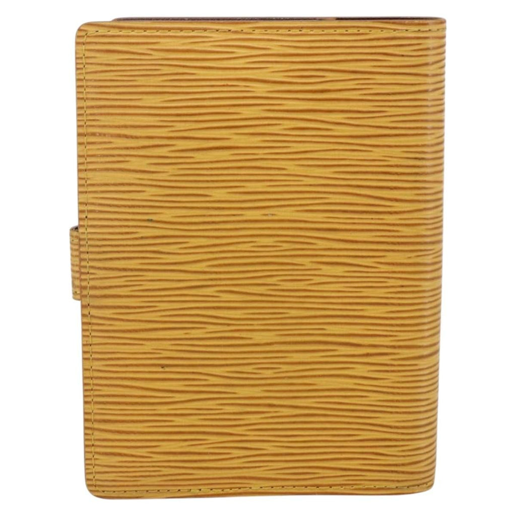 Louis Vuitton Agenda Cover Epi Leather Yellow Leather Wallets Accessory