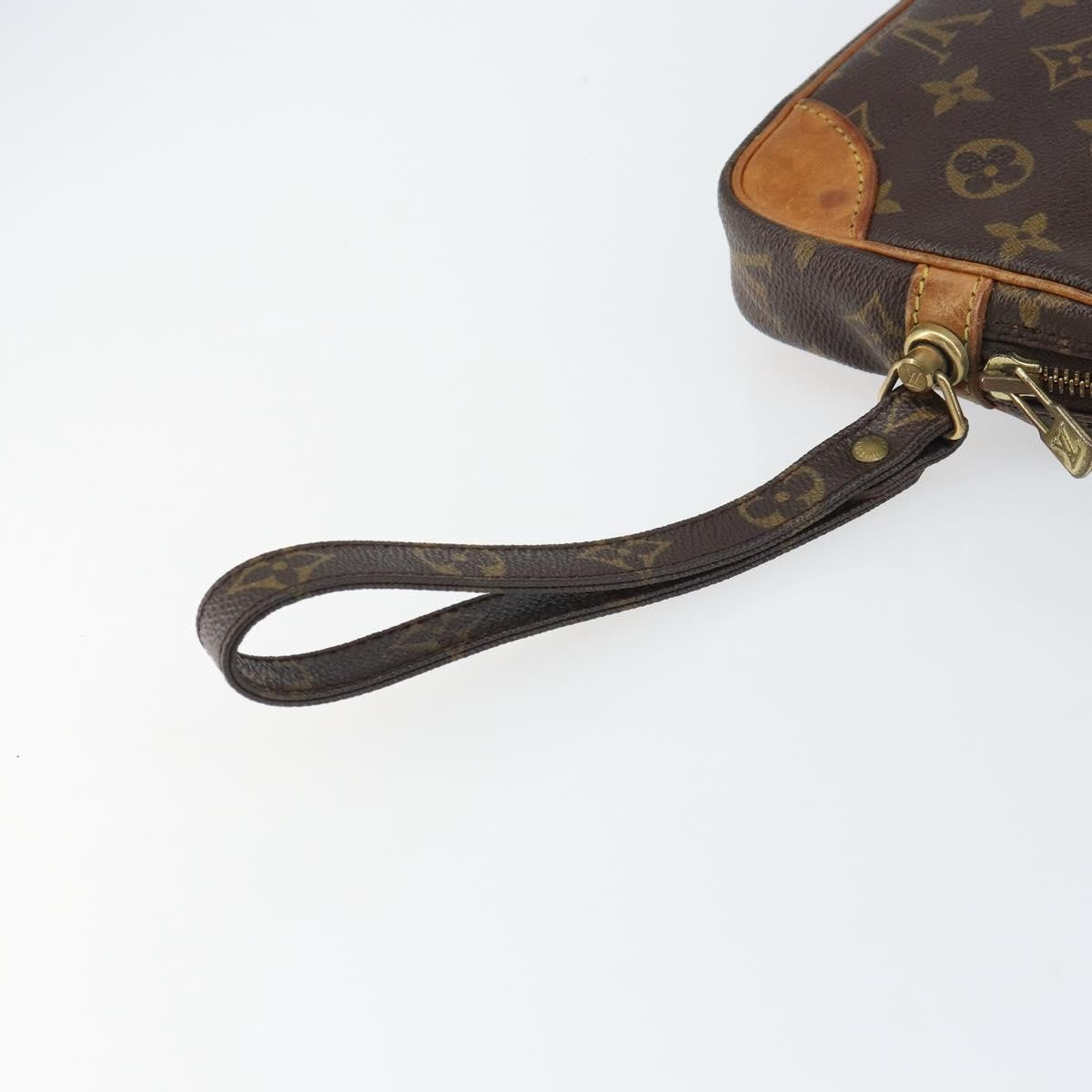 Louis Vuitton Marly Dragonne Clutch Monogram Canvas Brown Canvas Clutche & Pouche Bag