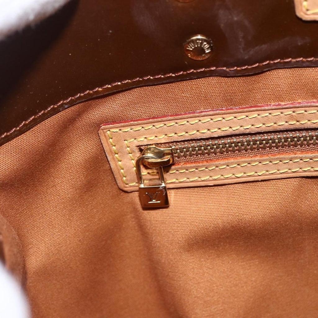 Louis Vuitton Reade Handbag Monogram Vernis Brown Patent_Leather Handbag