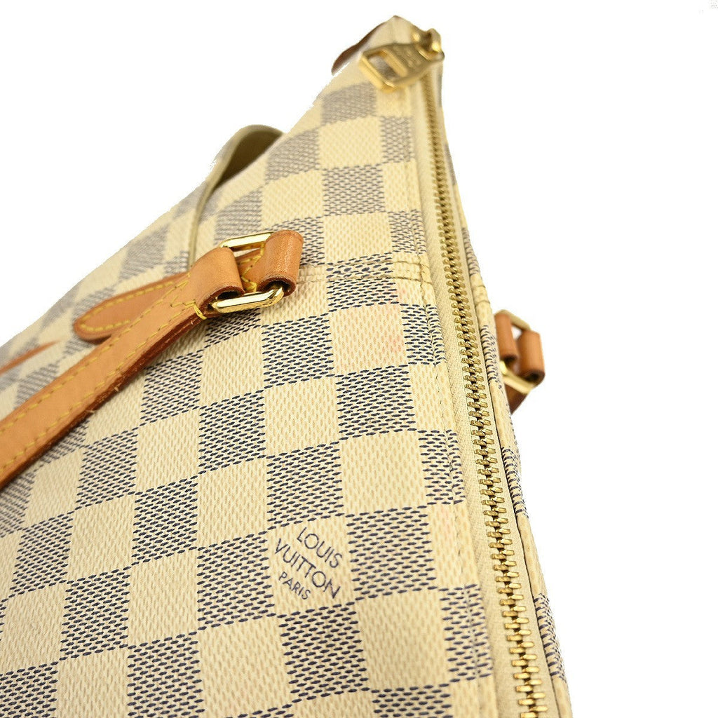 Louis Vuitton Totally Handbag Damier White Canvas Tote Bag