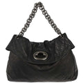 Chanel Flap Shoulder Bag Leather Black Leather Handbag