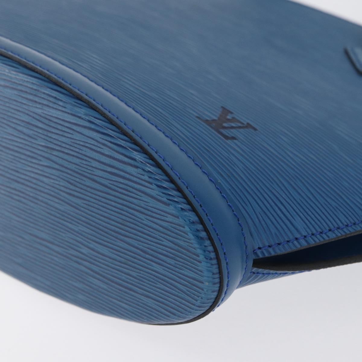 Louis Vuitton Saint Jacques Handbag Epi Leather Blue Leather Handbag