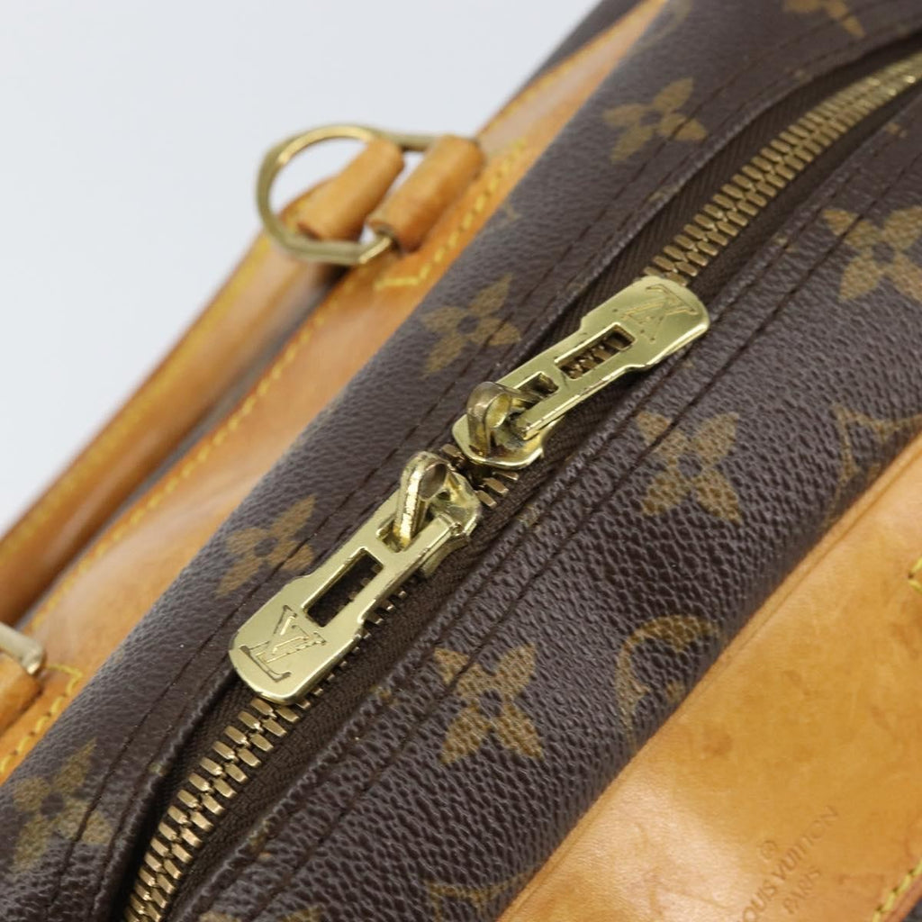 Louis Vuitton Deauville Handbag Monogram Canvas Brown Canvas Handbag