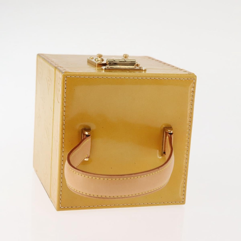 Louis Vuitton Bleecker Box Bag Monogram Vernis Beige Patent_Leather Clutche & Pouche Bag