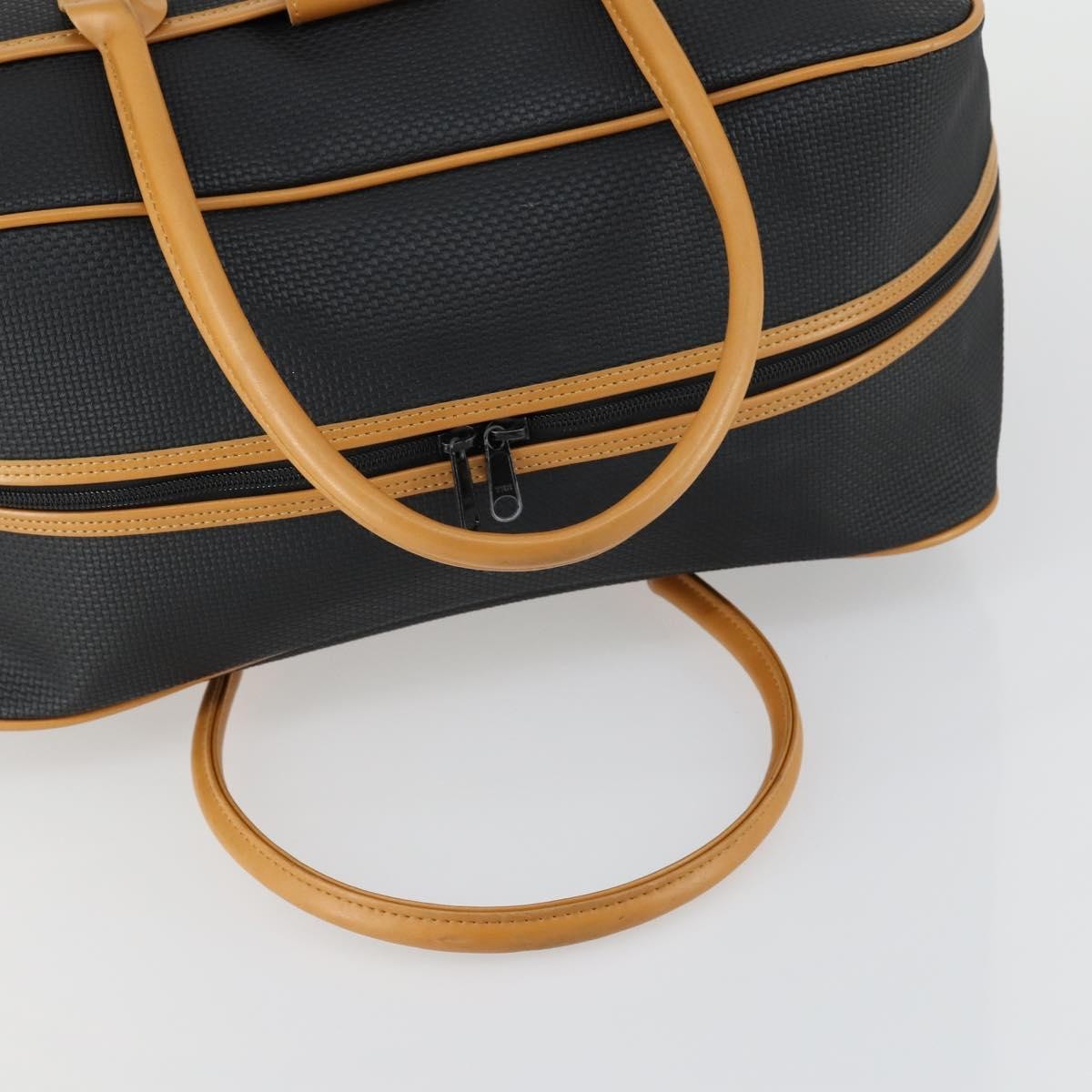 Saint Laurent Vintage Boston Pvc Leather Black Pvc Travel Bag Bag (Pre-Owned)