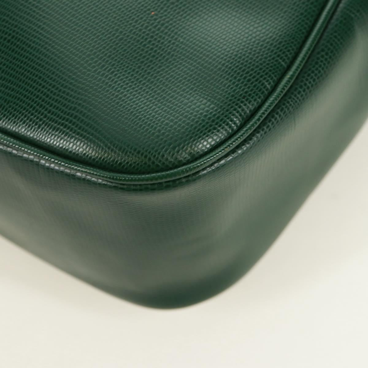 Celine Circle Logo Shoulder Bag Leather Green Leather Shoulder Bag Bag