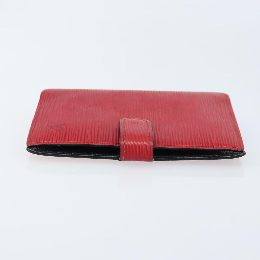 Louis Vuitton Agenda Cover Epi Leather Red Leather Wallets Accessory