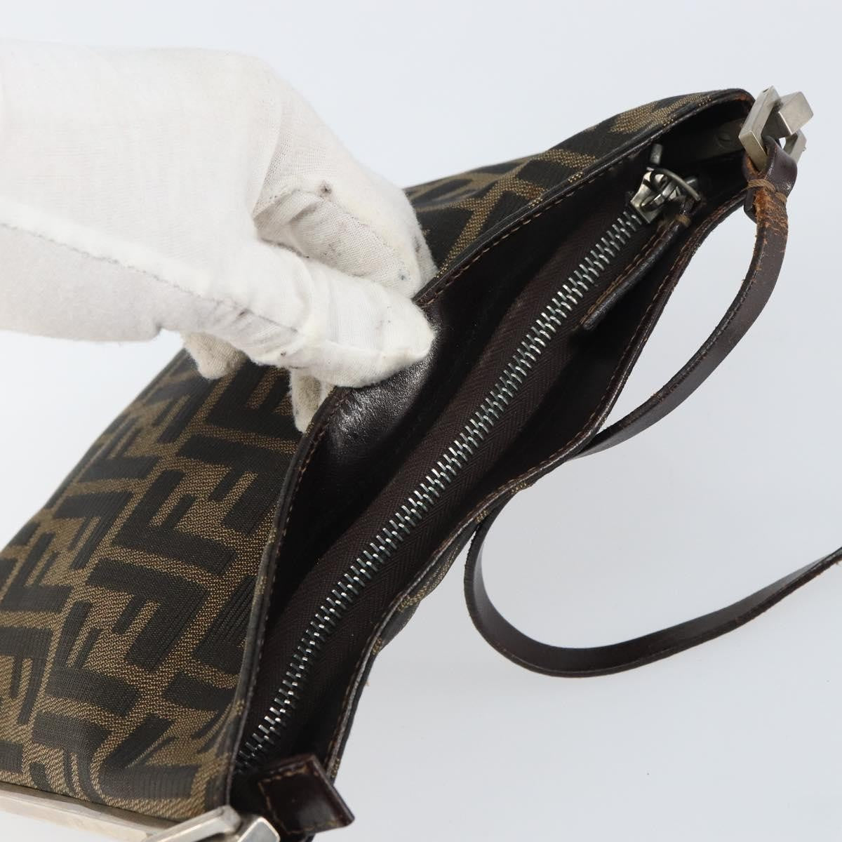 Fendi Vintage Shoulderbag Canvas Brown Canvas Shoulder Bag Bag