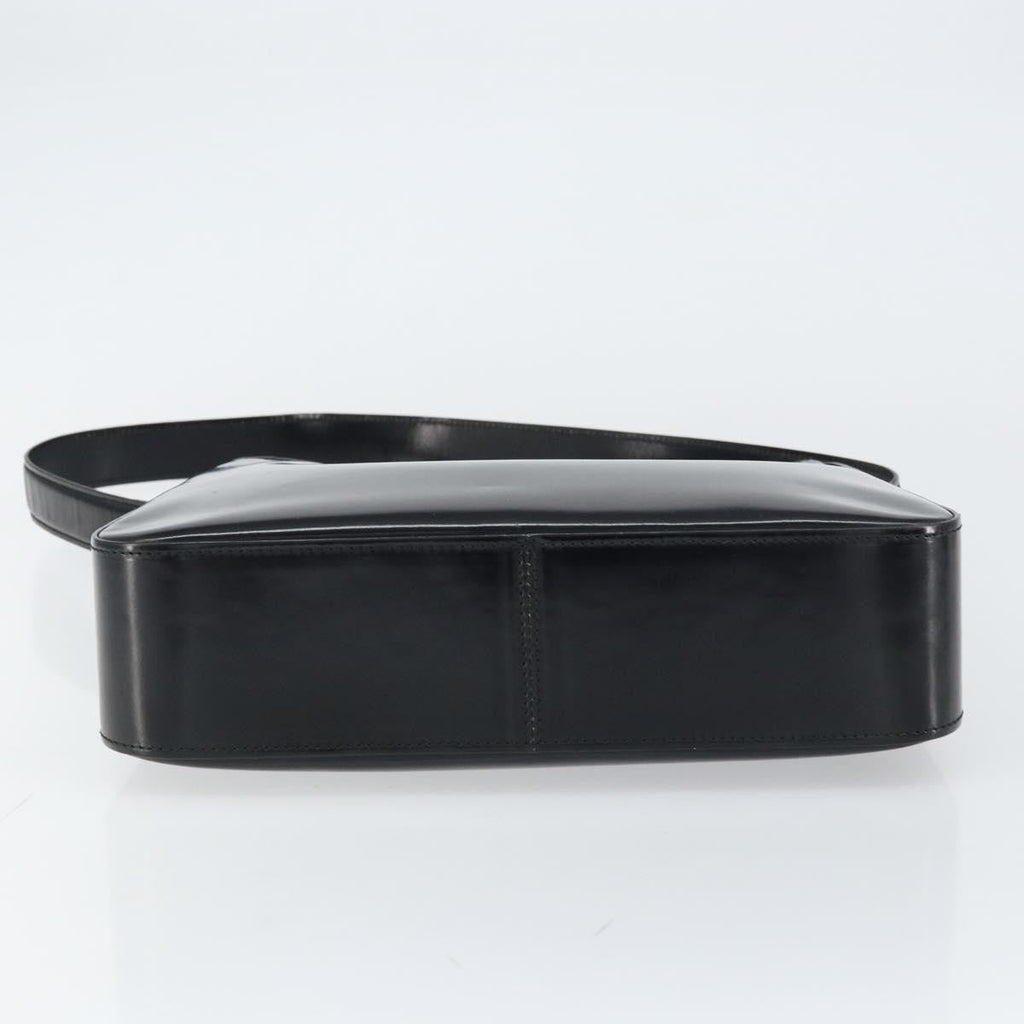 Celine Handbag Patent Leather Black Patent_Leather Shoulder Bag Bag
