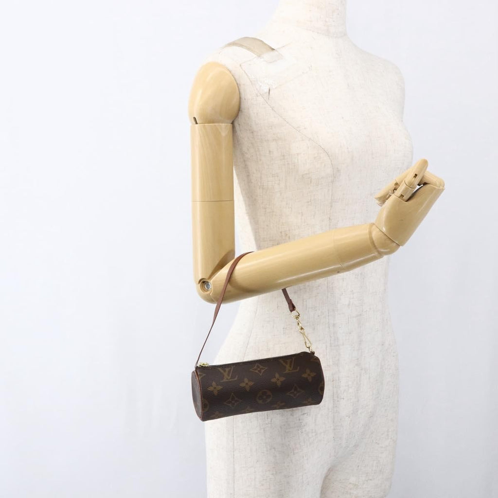 Louis Vuitton Papillon Pochette Monogram Canvas Brown Canvas Clutche & Pouche Bag