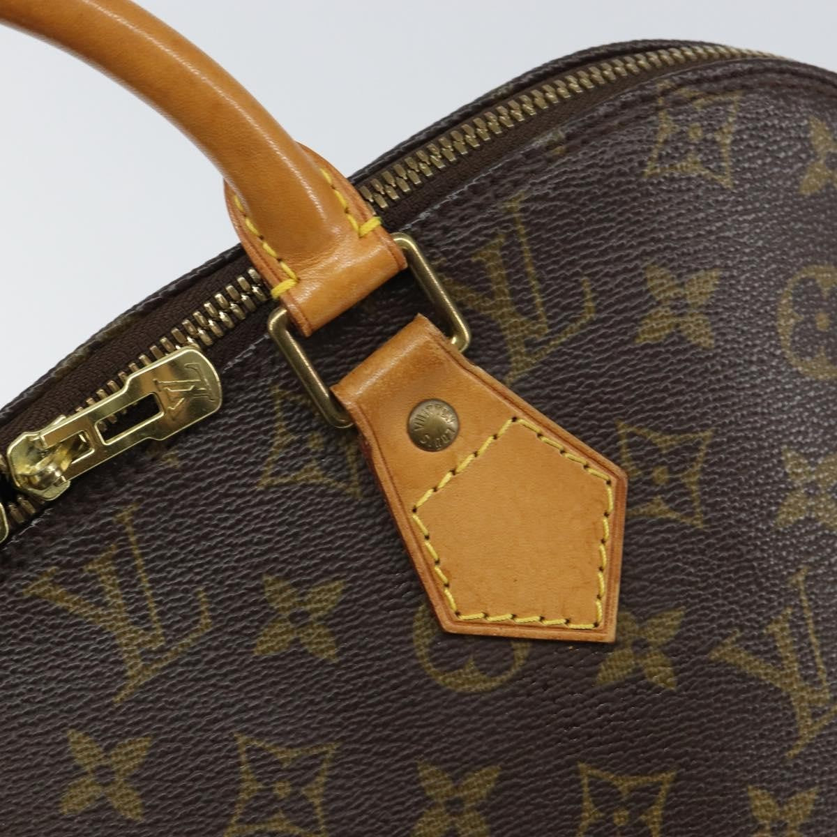 Louis Vuitton Alma Handbag Monogram Canvas Brown Canvas Handbag