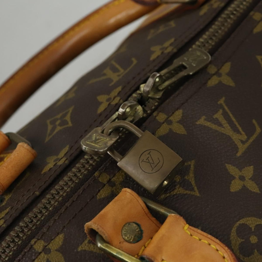 Louis Vuitton Keepall Bandouliere Bag Monogram Canvas Brown Canvas Travel Bag